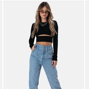 Adika Black Holiston Crop Top